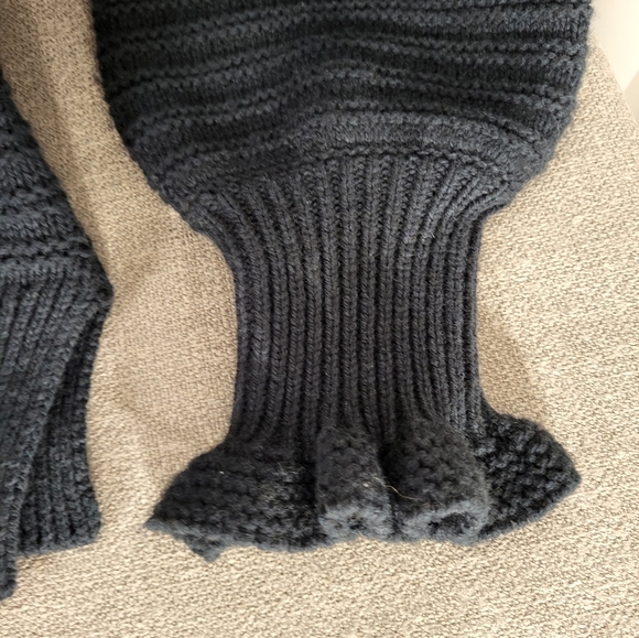 Madewell Ruffle Cotton Merino Sweater Small - Picture 5 of 8